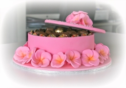 Pink Frangipani Cake